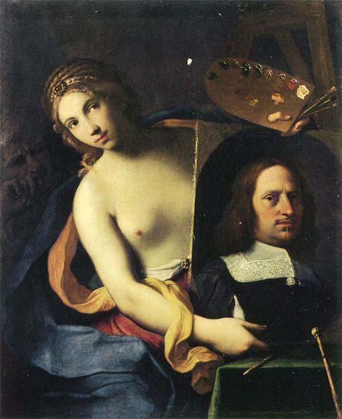 Giovanni Domenico Cerrini Allegory of Painting. oil painting picture